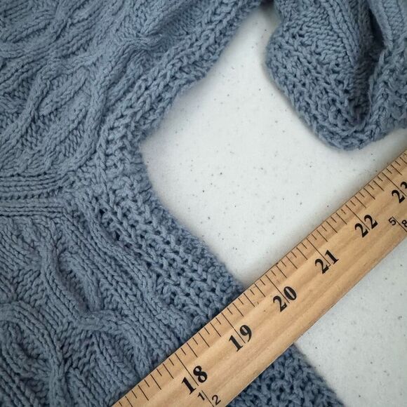 MichaelKors Women’s Blue Knit Sweater Size OX (XL) Cotton Blend Preppy Style - Picture 9 of 12